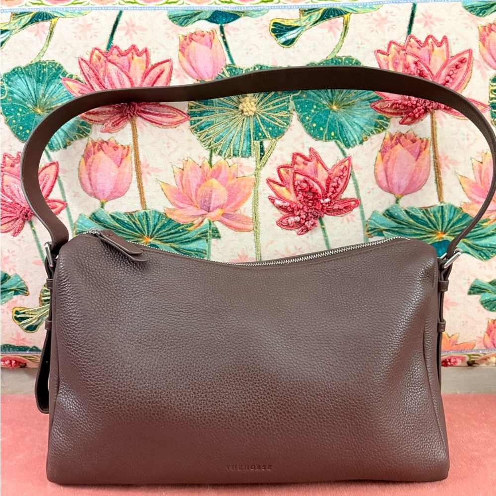 The Horse Brown Pebbled Leather Shoulder Bag